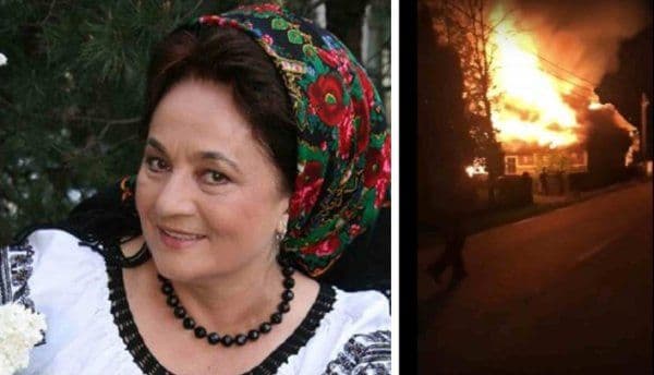 Incendiu violent la casa cântăreței Laura Lavric - VIDEO