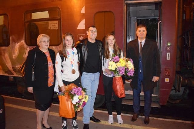 Campioanele de la Clubul Sportiv Botoșani s-au întors acasă, după Jocurile Olimpice de Tineret - FOTO