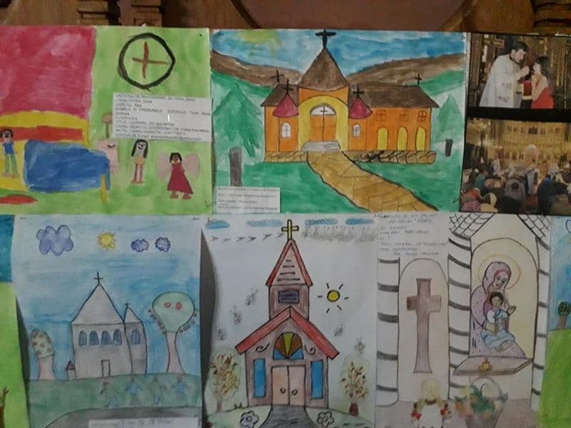 „Dumnezeu, Biserica și Eu” concurs regional de creaţii plastice desfășurat la Hilișeu-Horia - FOTO