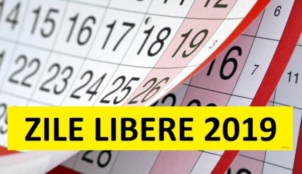 ZILE LIBERE 2019: câte minivacanţe au angajaţii anul viitor, câte sărbători legale pică în weekend
