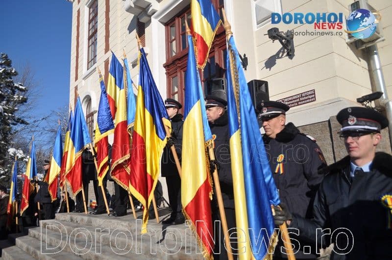 Ziua Națională a României sărbătorită la Dorohoi cu momente solemne și depunere de coroane - VIDEO / FOTO
