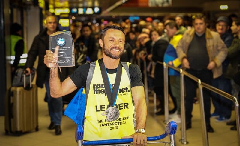 Eveniment deosebit organizat la Botoșani pentru primirea pompierului ultramaratonist Iulian Rotariu - FOTO