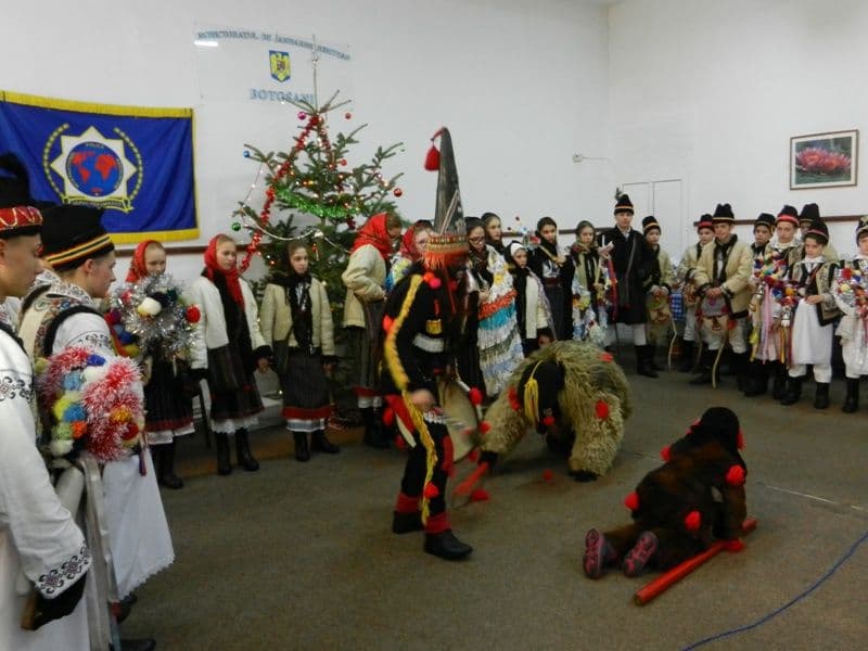 Colindători la Jandarmeria Botoșani - FOTO