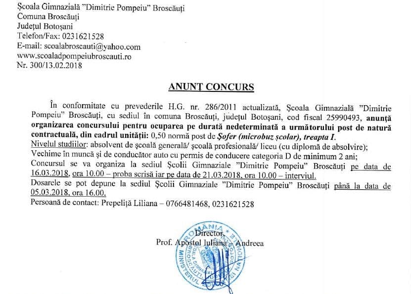 Concurs Broscauti