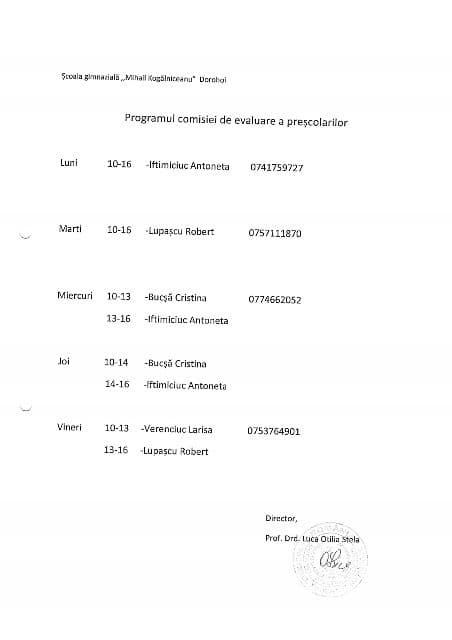 Program evaluare psihosomatica 2018-2019