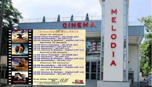 Vezi ce filme vor rula la Cinema „MELODIA” Dorohoi, în săptămâna 4 – 10 ianuarie – FOTO