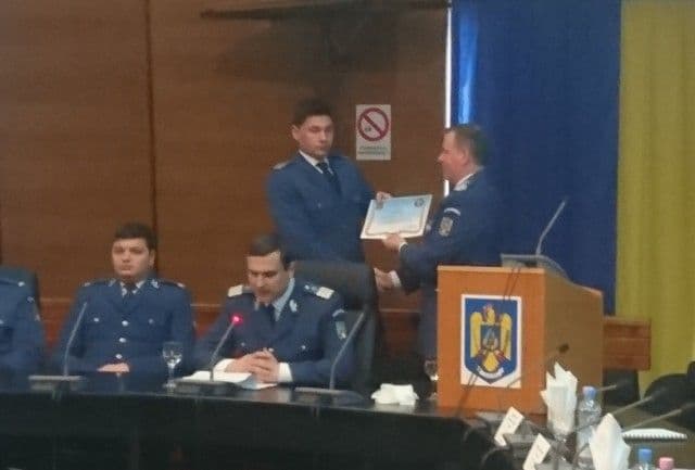 Un jandarm din cadrul Detașamentului Dorohoi a fost desemnat „Jandarmul județului Botoșani” pentru anul 2018