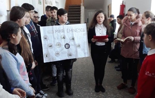 Pe urmele „Luceafărului literaturii românești” la Școala Gimnazială „Gheorghe Coman” Brăești - FOTO