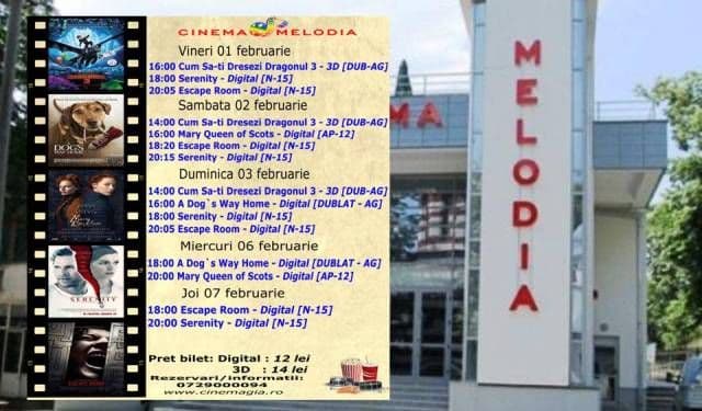 Vezi ce filme vor rula la Cinema „MELODIA” Dorohoi, în săptămâna 1 - 7 februarie – FOTO