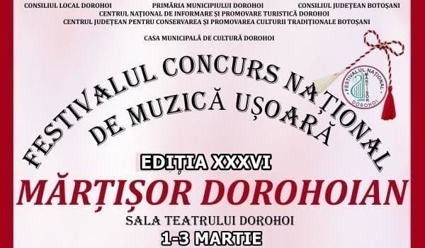 Festivalul „Mărțișor Dorohoian” 2019. Vezi cine cântă în recital!