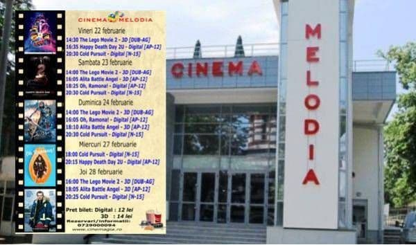 Vezi ce filme vor rula la Cinema „MELODIA” Dorohoi, în săptămâna 22 - 28 februarie – FOTO