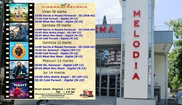 Vezi ce filme vor rula la Cinema „MELODIA” Dorohoi, în săptămâna 8 - 14 martie – FOTO