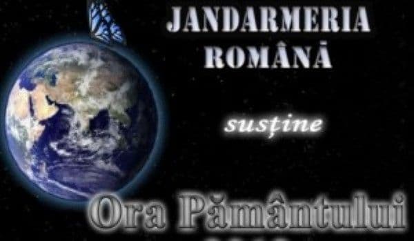 Jandarmii botoșăneni participă la „Ora Pământului”