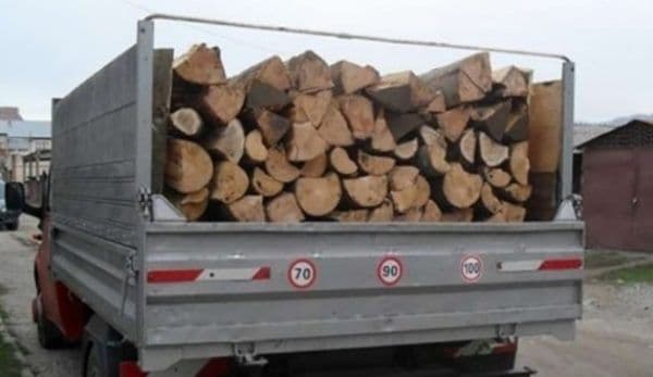 5.000 de lei amendă pentru un transport ilegal de lemne