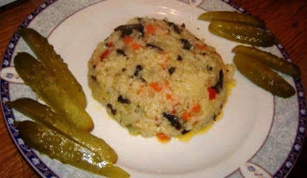 Pilaf cu ciuperci