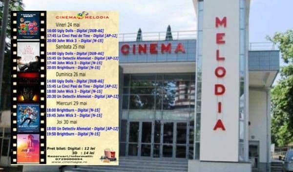 Vezi ce filme vor rula la Cinema „MELODIA” Dorohoi, în săptămâna 24 - 30 mai – FOTO