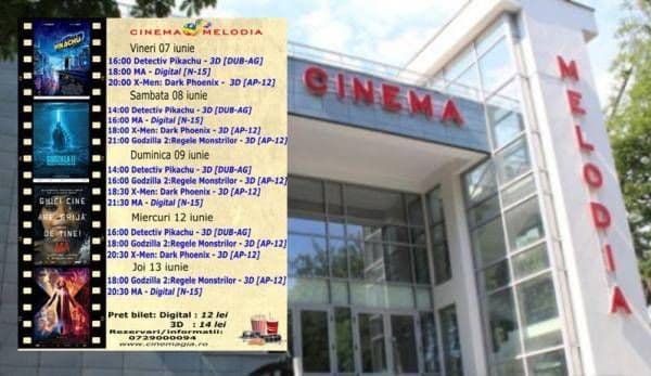 Vezi ce filme vor rula la Cinema „MELODIA” Dorohoi, în săptămâna 7 – 13 iunie – FOTO