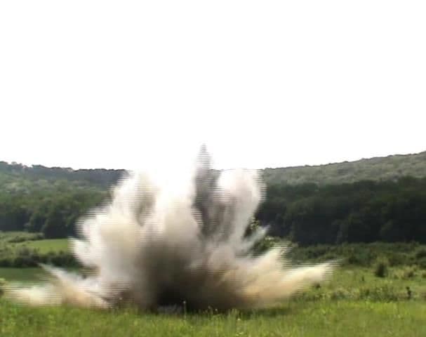Muniție rămasă neexplodată distrusă la Copălău - FOTO
