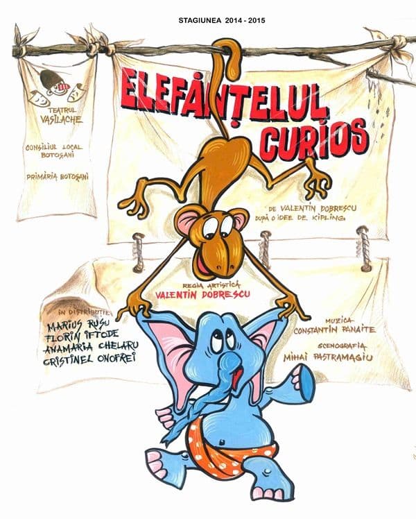 Elefănțelul curios la Teatrul „Vasilache” Botoșani