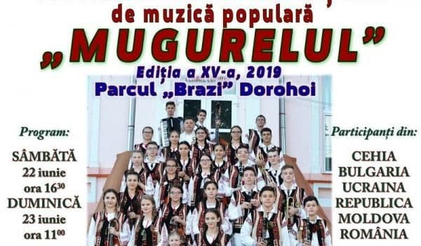 Festivalul Internațional de Muzică Populară „Mugurelul” se va desfășura duminică, 23 iunie. Vezi detalii!