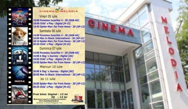 Vezi ce filme vor rula la Cinema „MELODIA” Dorohoi, în săptămâna 5 – 11 iulie – FOTO