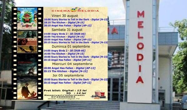 Vezi ce filme vor rula la Cinema „MELODIA” Dorohoi, în săptămâna 30 august – 5 septembrie – FOTO