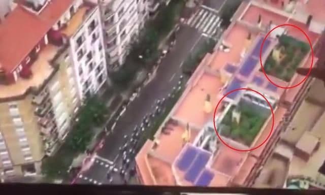 Incredibil! Imagini care au pus poliția în alertă surprinse de un elicopter la Turul Spaniei la ciclism