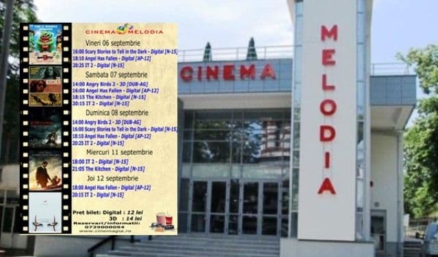Vezi ce filme vor rula la Cinema „MELODIA” Dorohoi, în săptămâna 6 – 12 septembrie – FOTO
