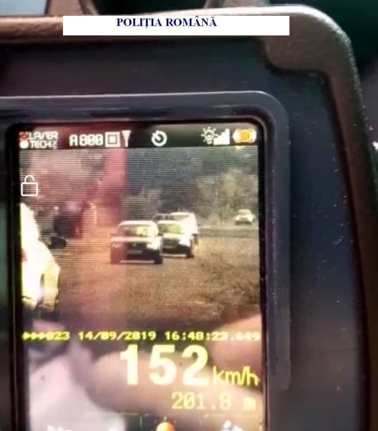 Vitezomani înregistrați de pistolul radar cu peste 150 de kilometri la oră pe drumurile din județ