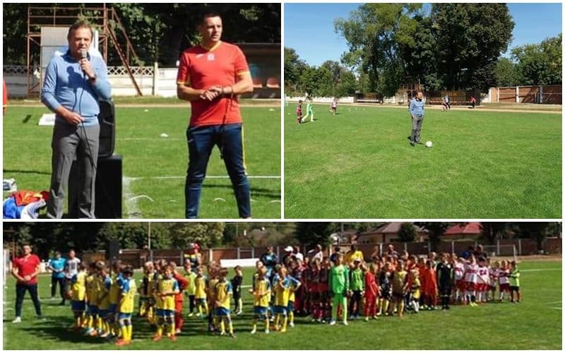 Interliga Națională de Fotbal a debutat la Dorohoi. Primarul a dat lovitura de începere - FOTO