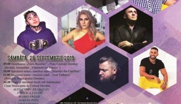 Zilele Municipiului Dorohoi 2019: Vezi programul de sâmbătă 28 septembrie!