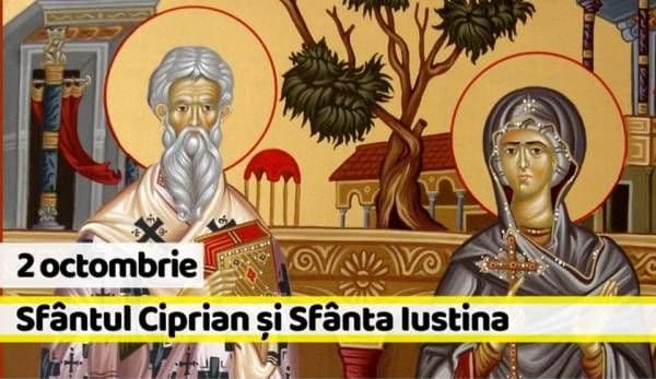 Creștinii îi sărbătoresc astăzi pe Sfântul Ciprian și pe Sfânta Iustina