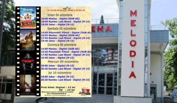 Vezi ce filme vor rula la Cinema „MELODIA” Dorohoi, în săptămâna 4 – 10 octombrie – FOTO