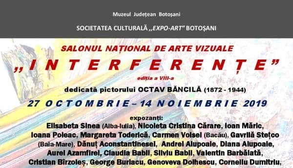 Artiști plastici dorohoieni prezenți la Salonul Național de Arte Vizuale „Interferențe”- ediția a VIII-a, dedicată pictorului OCTAV BĂNCILĂ