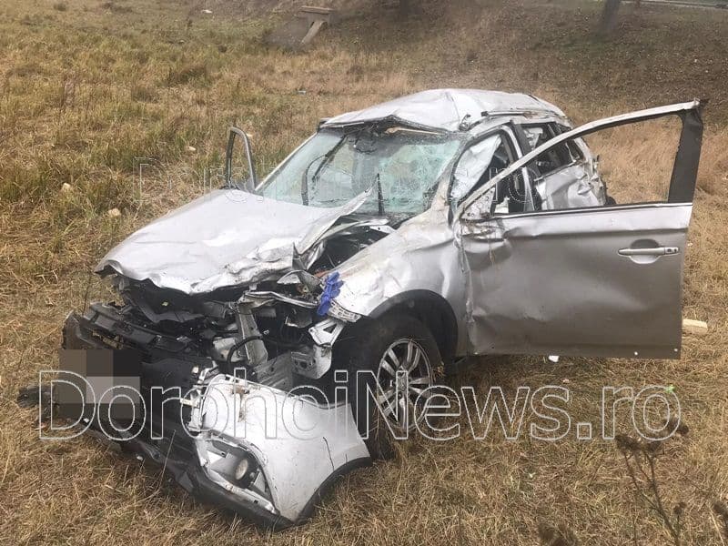 Grav accident cu trei victime produs pe DJ care leagă orașul Dorohoi de localitatea Dumeni - FOTO