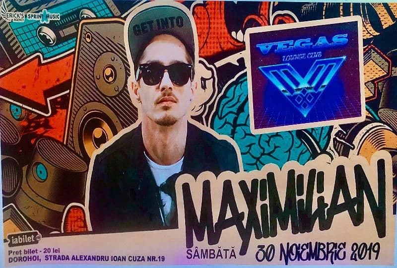 „VEGAS CLUB” vă așteaptă la o petrecere incendiară - Concert live semnat MAXIMILIAN