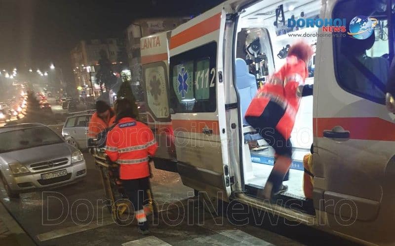 Accident în Dorohoi! O femeie însărcinată a fost rănită și transportată la spital – FOTO