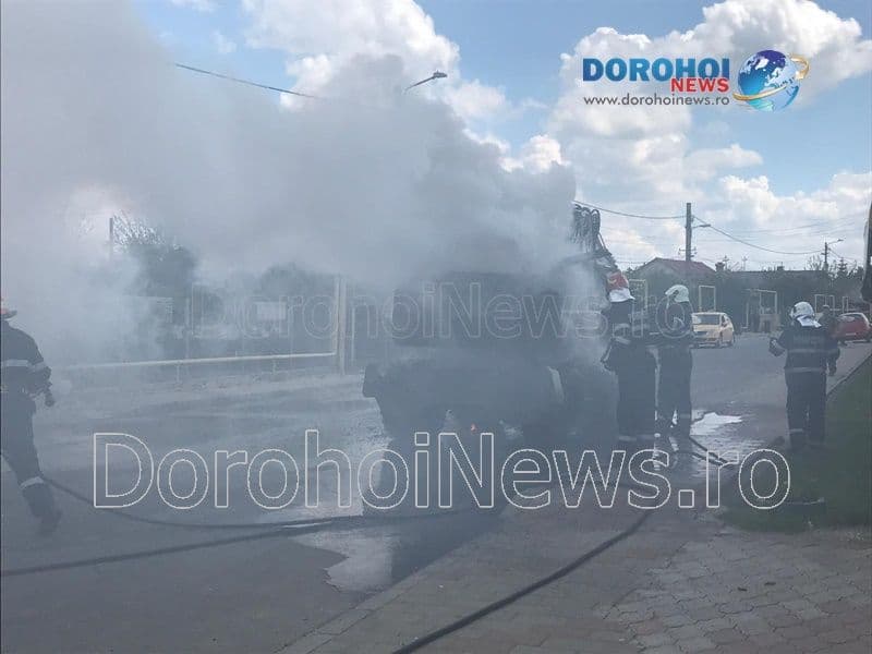 Incendiu excavator la Dorohoi_06