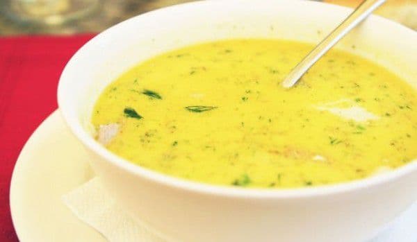 Ciorbă de pui a la grec