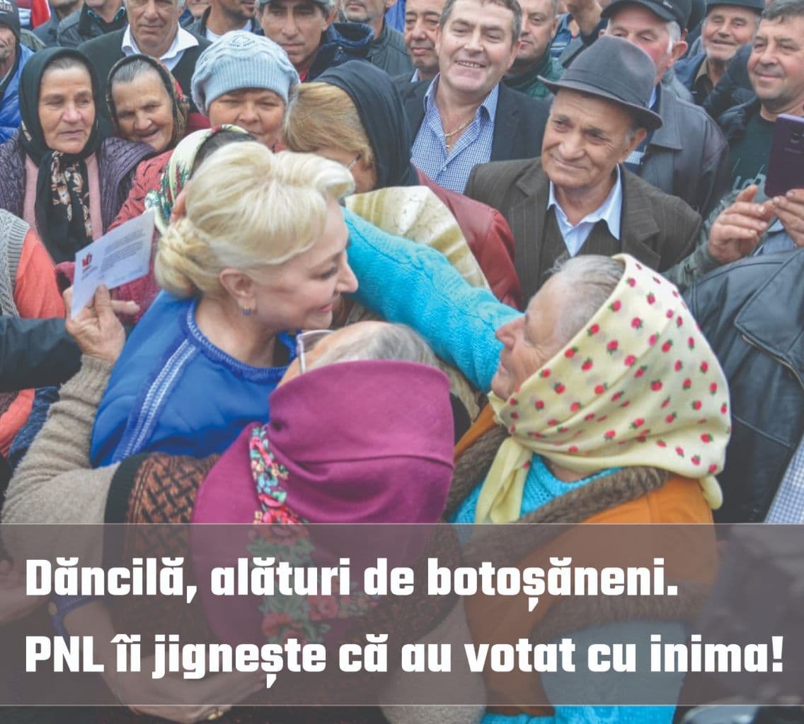 Comunicat - PSD solicită PNL și lui Klaus Iohannis să nu mai jignească botoșănenii care au ales să voteze cu Viorica Dăncilă în turul întâi al alegeri