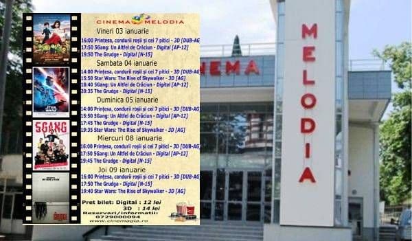 Vezi ce filme vor rula la Cinema „MELODIA” Dorohoi, în săptămâna 3 – 9 ianuarie 2020 – FOTO