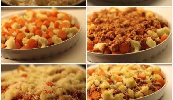 Conopidă cu mușchi de porc la cuptor