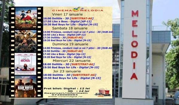 Vezi ce filme vor rula la Cinema „MELODIA” Dorohoi, în săptămâna 17 – 23 ianuarie 2020 – FOTO