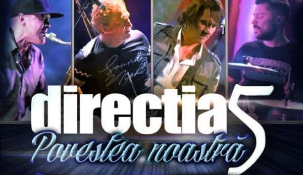 Directia 5, una dintre cele mai iubite trupe pop-rock va susține un concert la Sala Teatrului din Dorohoi