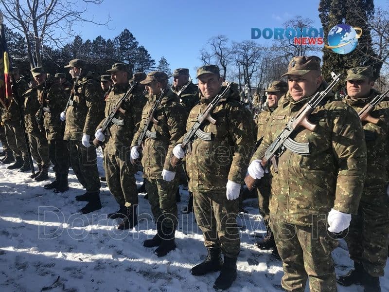 Eveniment solemn la Dorohoi! Veteran de război înmormântat cu onoruri militare – VIDEO / FOTO