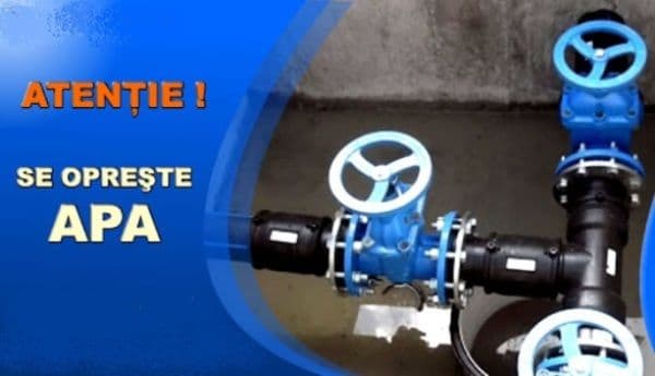 Atenție! Mâine se oprește apa pe o stradă din Dorohoi!