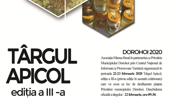 Târgul Apicol, ediția a III-a, în weekend la Dorohoi