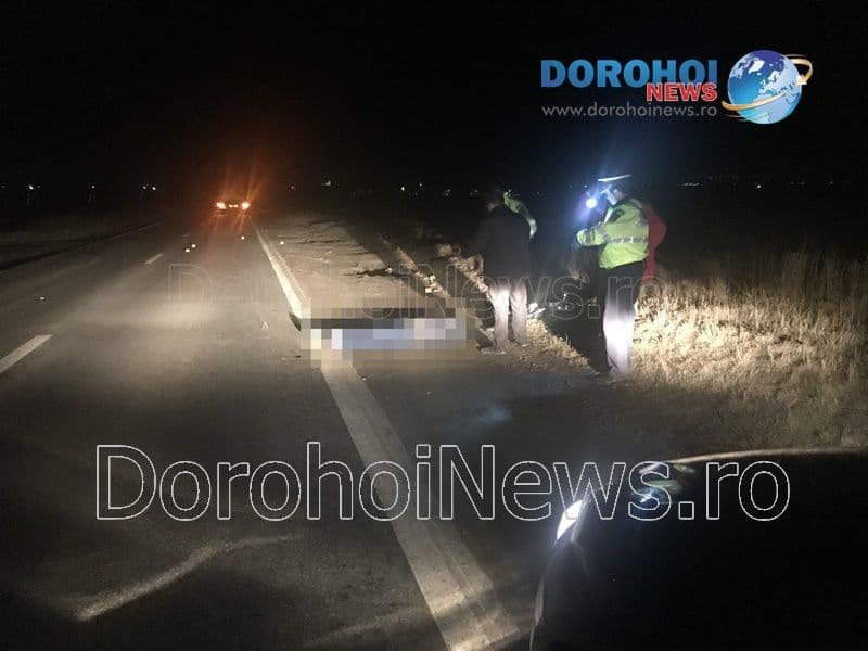 Accident mortal în apropiere de Dumbrăvița! Un bărbat din Dorohoi a fost acroșat de un camion - FOTO