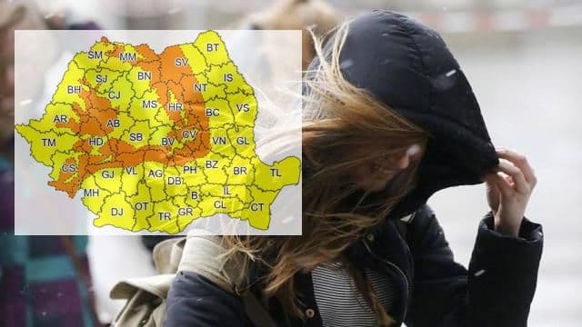 Meteorologii atenționează! COD GALBEN de intensificări ale vântului