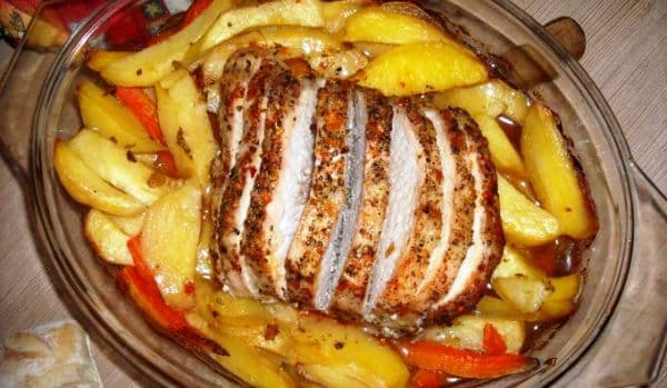 Cotlet de porc în crustă de condimente